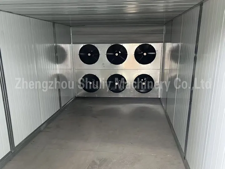 Interior structure of the drying room