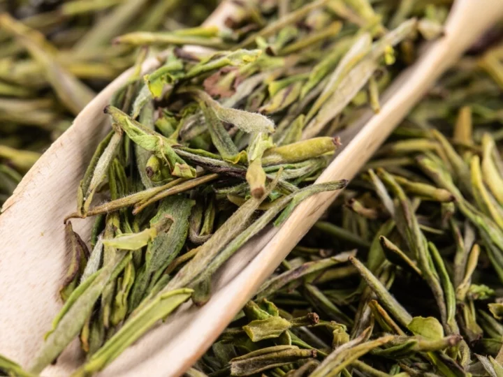 Hoja de té seca