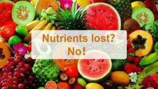 Are the nutrients lost after the fruits are dried?