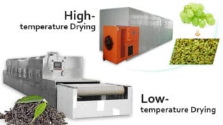 What is the difference between low-temperature drying and high-temperature drying?