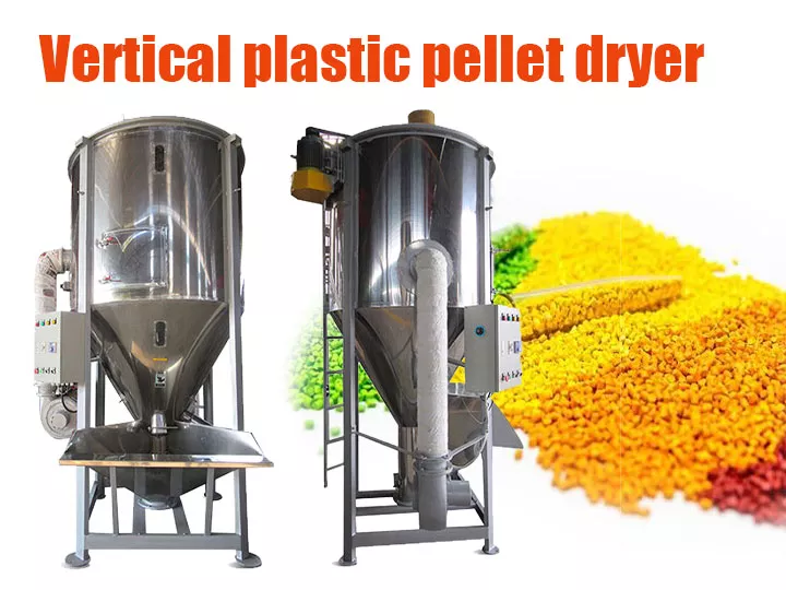 Máquina secadora vertical de pellets de plástico