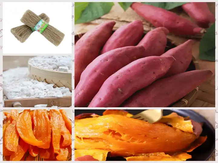 Séchage de patates douces 6 Produits transformés à base de patate douce