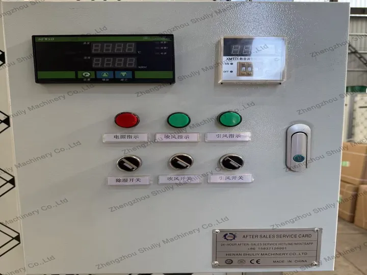 Sierra Leone Customer – Hookah Charcoal Drying Machine Project 7 Control cabinet