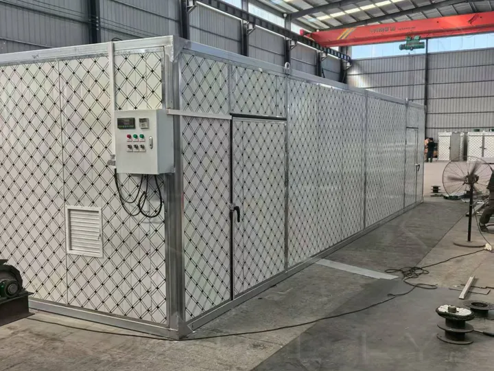 Almond dryer for processing plant