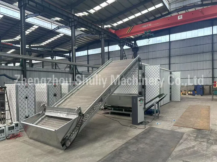 Continuous mesh belt dryers