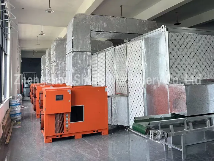 Continuous mesh belt drying equipment