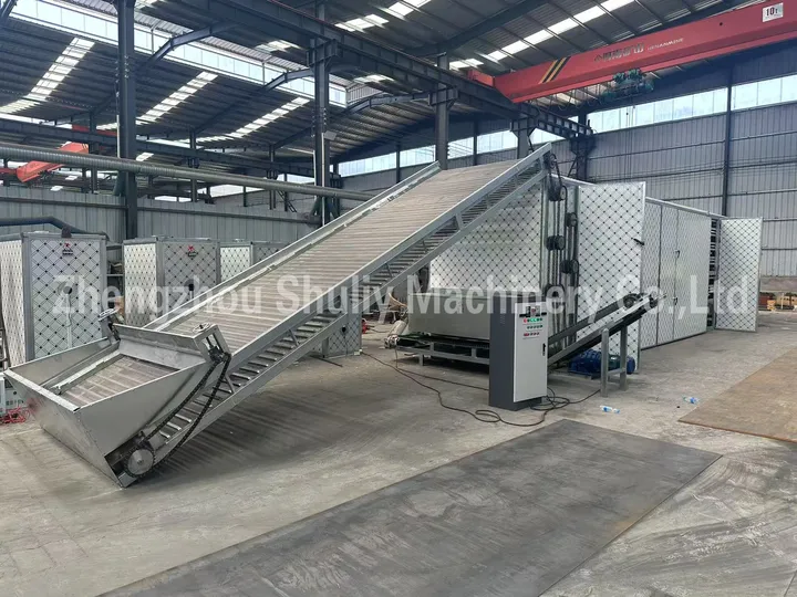 Industrial continuous mesh belt drying mchine