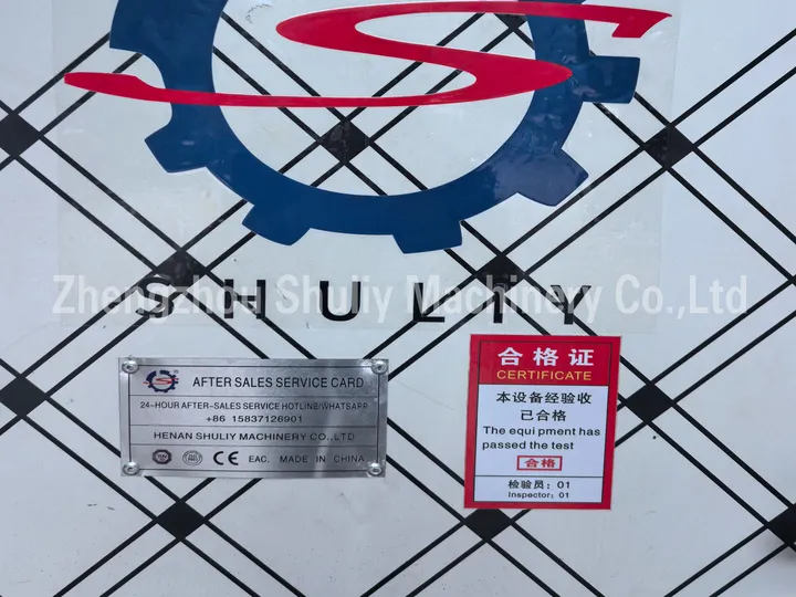 Drying machine warranty card
