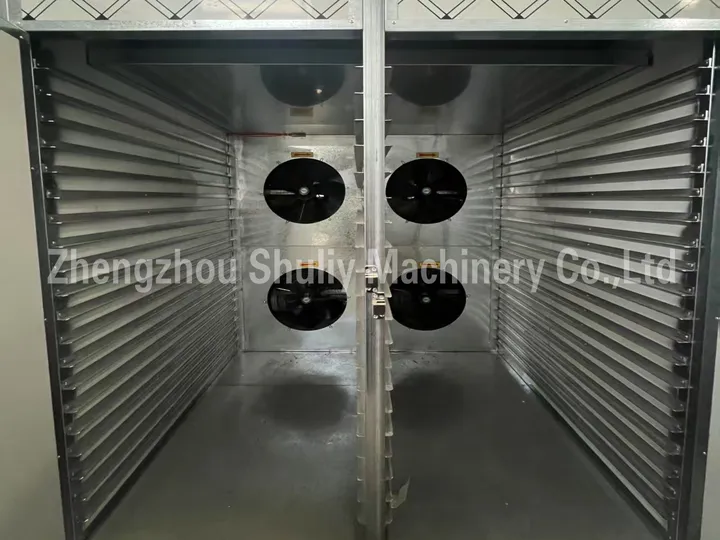 Inside the drying room