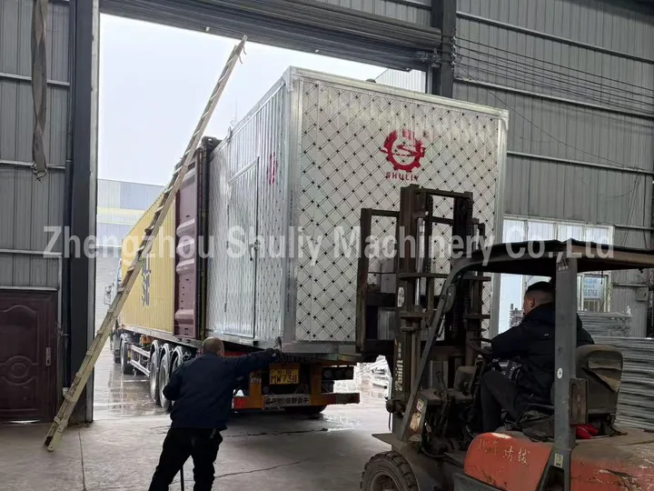 Chili drying machine delivered to brazil